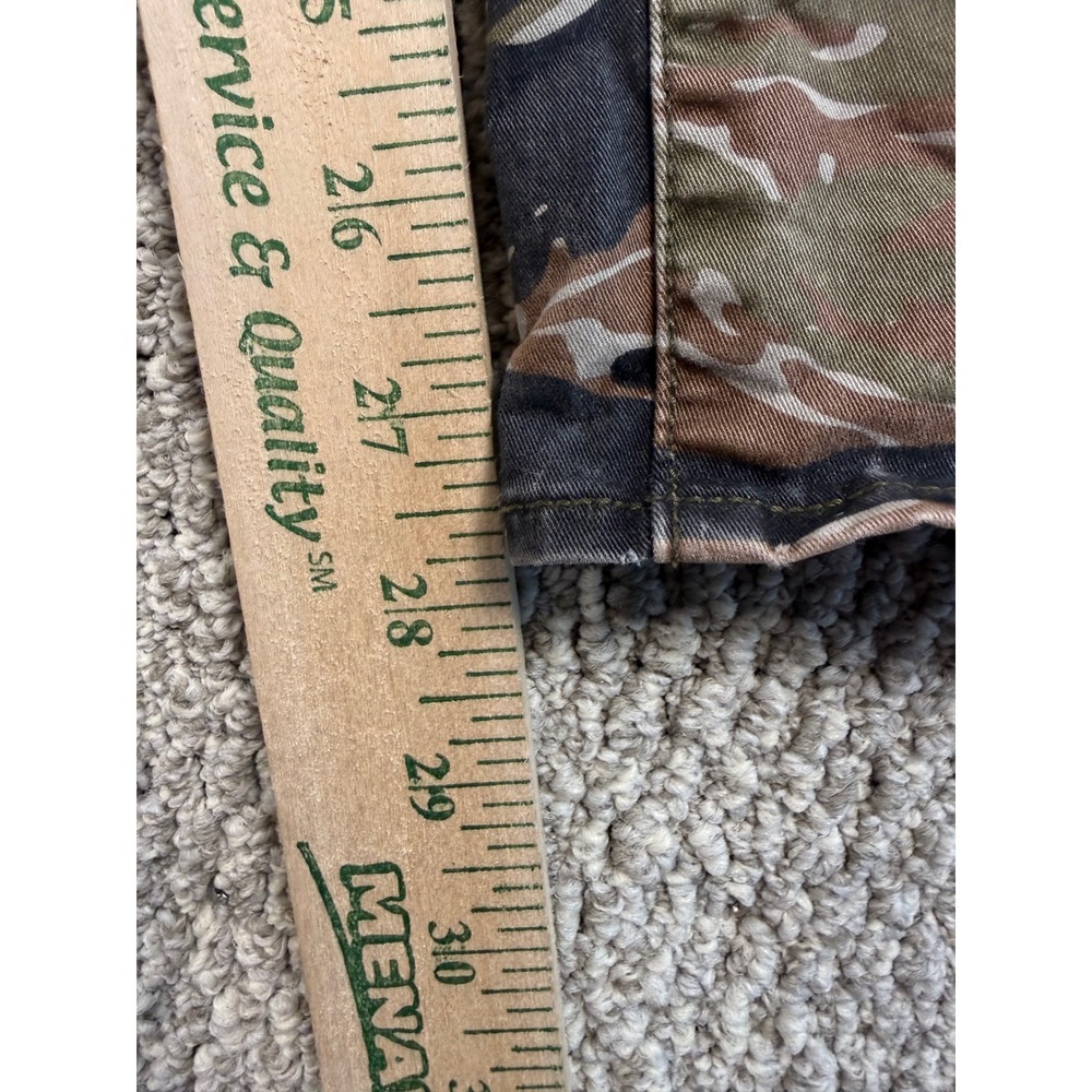 Denim & Supply Ralph Lauren Tiger Stripe Camo Skinny Pants 28 Green Military Zip - Picture 4 of 10
